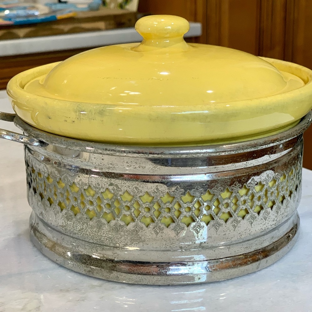 Antique Weller Casserole Dish